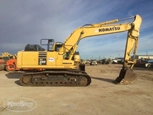 Used Excavator in yard,Used Komatsu,Side of used Komatsu Excavator in yard,Back of used Excavator